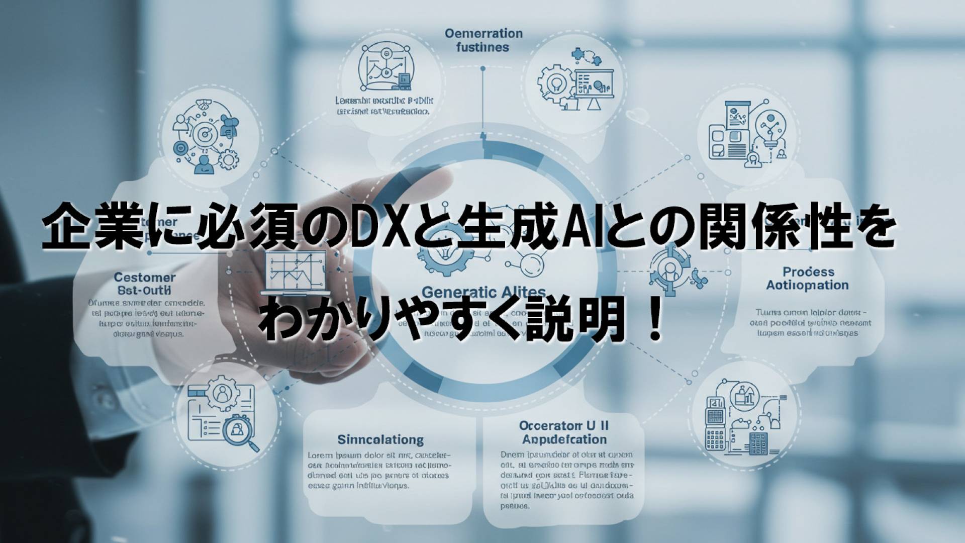 企業に必須のDXと生成AIとの関係性をわかりやすく説明！