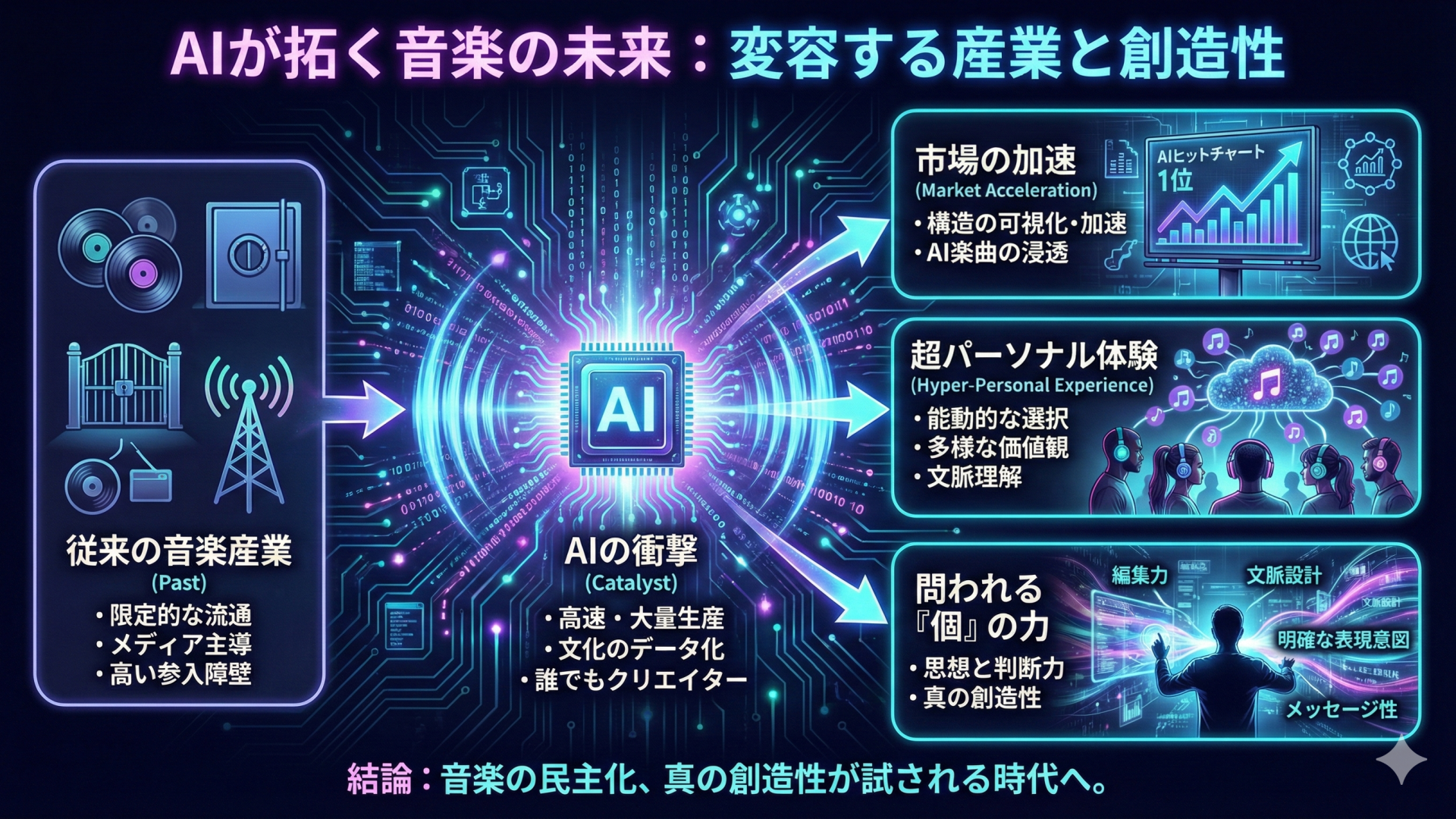 AIによって変わる音楽産業